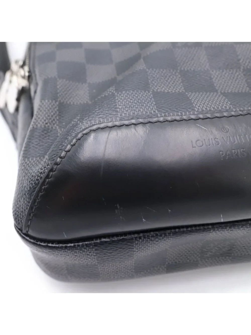 Louis Vuitton Damier Graphite New Sling Bag Leather Black